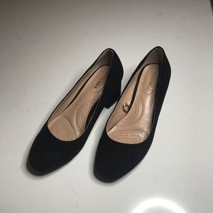 *Worn once - Black Low Heel Pumps